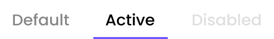 Figma tabs — default, active, disabled
